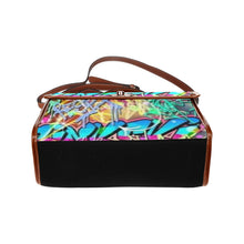 Load image into Gallery viewer, Graffiti Waterproof Canvas Bag-Brown (All Over Print)