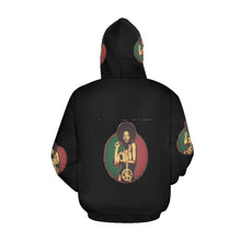 Load image into Gallery viewer, Black Power Hoodie All Over Print Hoodie for Men (USA Size) (Model H13)