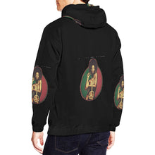 Load image into Gallery viewer, Black Power Hoodie All Over Print Hoodie for Men (USA Size) (Model H13)