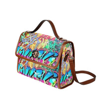 Load image into Gallery viewer, Graffiti Waterproof Canvas Bag-Brown (All Over Print)