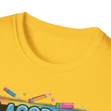 Load image into Gallery viewer, Colorful Classroom Vibes T-Shirt, Fun Teacher Tee, Back to School Shirt, Student Gift, Positive Vibes Apparel, Education Enthusiast Wear
