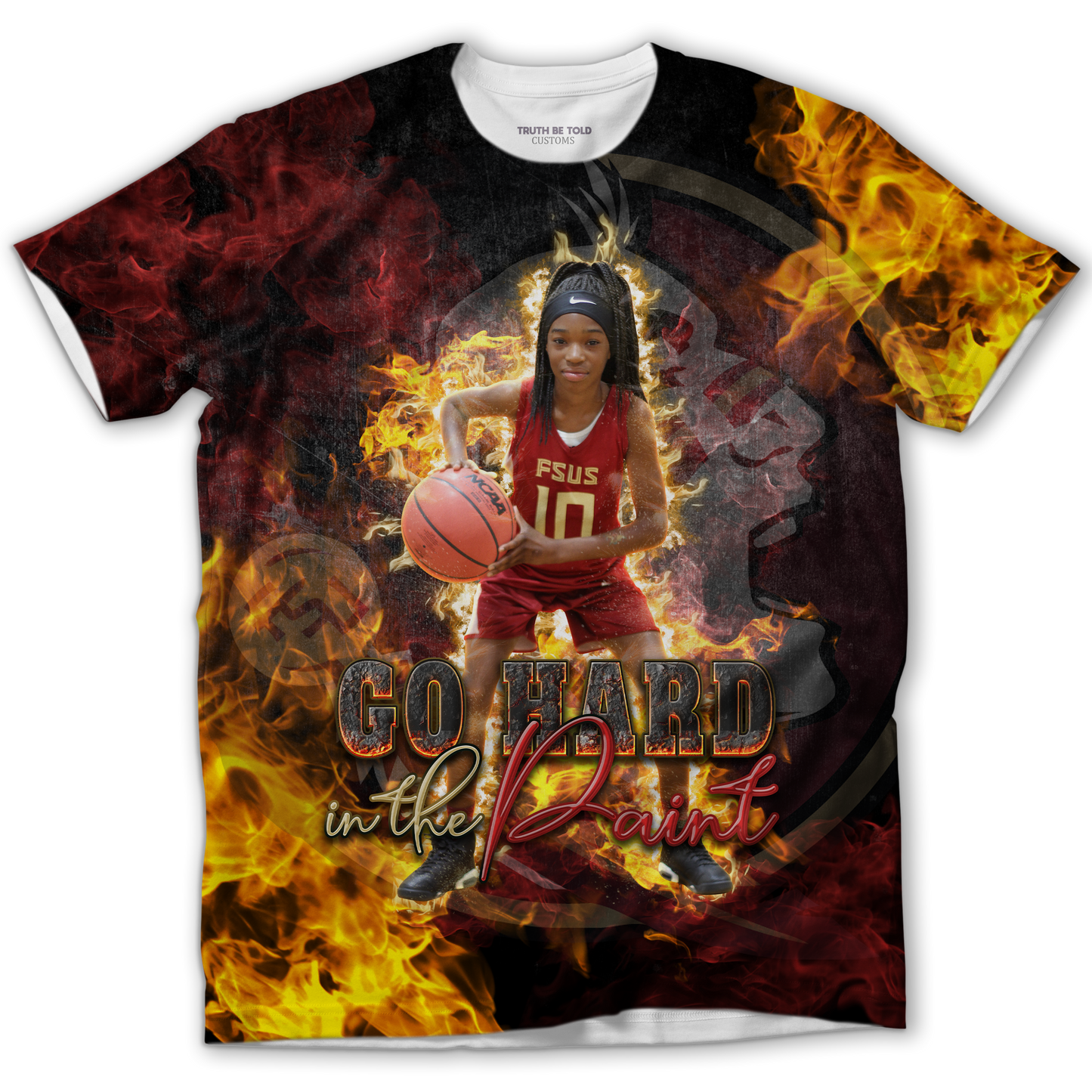 Custom All-Over Fire flame Sport Shirt - 202